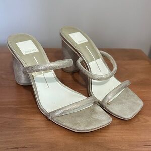 Dolce Vita Women's Metallic Heeled Sandals